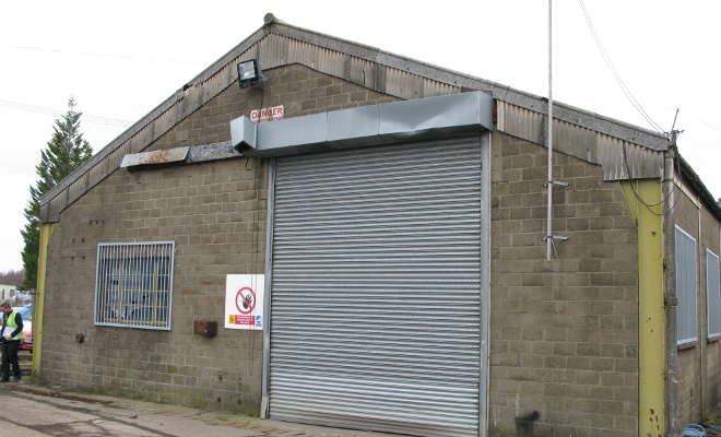 Storage Building prior to works on site
