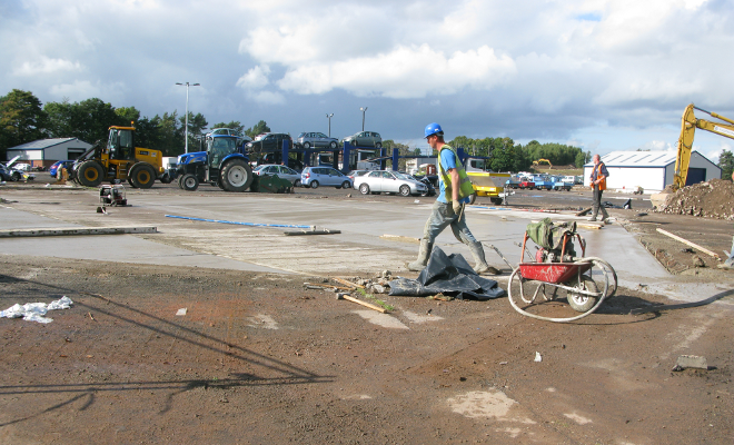 Concrete Yard Slab Works