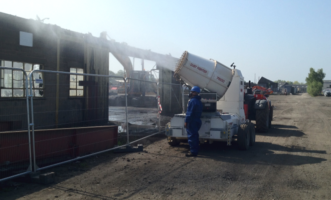 Dust Suppression equipment in action