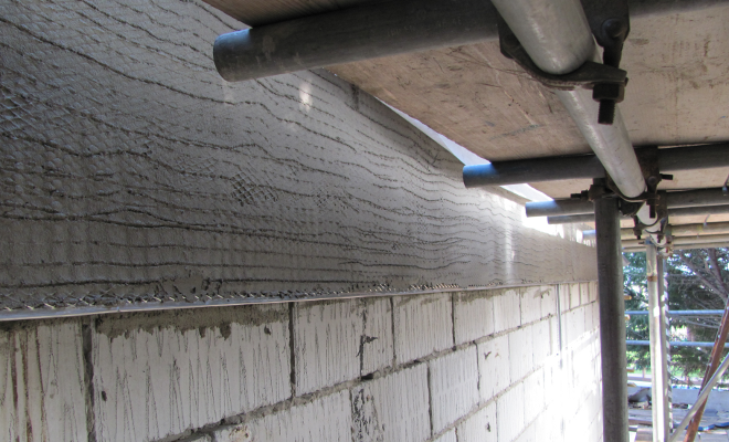 Blockwork ready for top coat