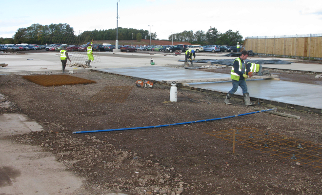 Concrete Yard Slab Works