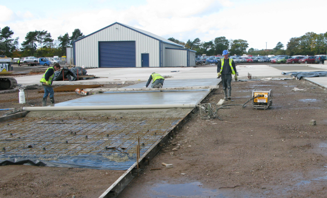 Concrete Yard Slab Reinforcement